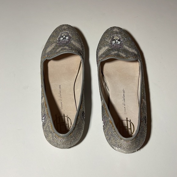House of Harlow 1960 Beaded Leather Skull Flats - Women’s Size 36.5 - Picture 4 of 13
